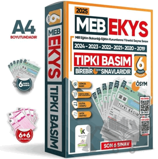 2025 MEB EKYS ÖSYM Çıkmış Soru Tıpkı Basım Deneme Paketi 6lı Türkiye Geneli Soru Kitapçıkları