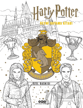 Harry Potter Filmlerinden Resmi Boyama Kitabı - Hufflepuff Özel Baskısı
