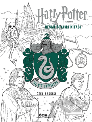 Harry Potter Filmlerinden Resmi Boyama Kitabı - Slytherin Özel Baskısı