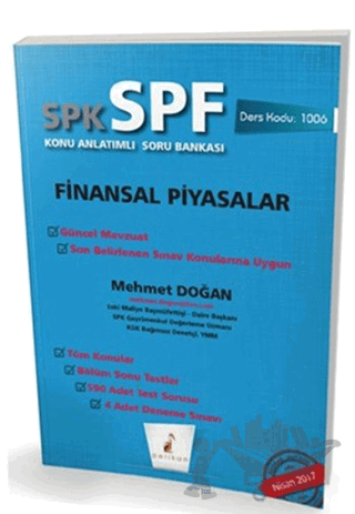 SPK - SPF Finansal Piyasalar Konu Anlatımlı Soru Bankası