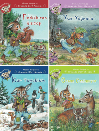 Afacan Tavşan'la Ormanda Dört Mevsim (4 Kitap Set)