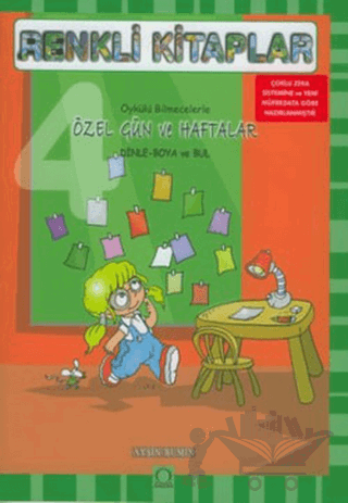 Renkli Kitaplar - 4 Öykülü Bilmecelerle Özel Gün ve Haftalar Dinle Boya ve Bul