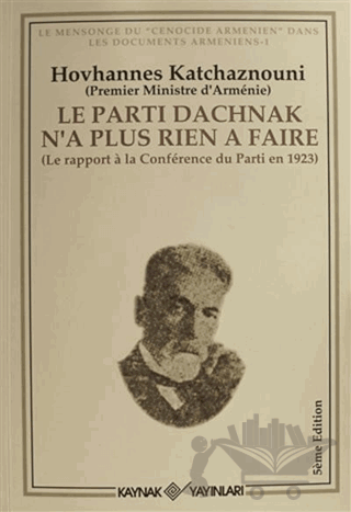 Le Parti Dachnak Na Plus Rien a Faire